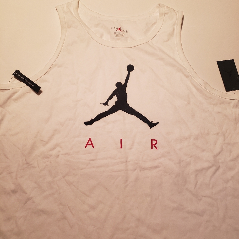 Jordan Mens Jumpman Tank Top White - Picture 13 of 16